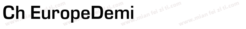 Ch EuropeDemi字体转换
